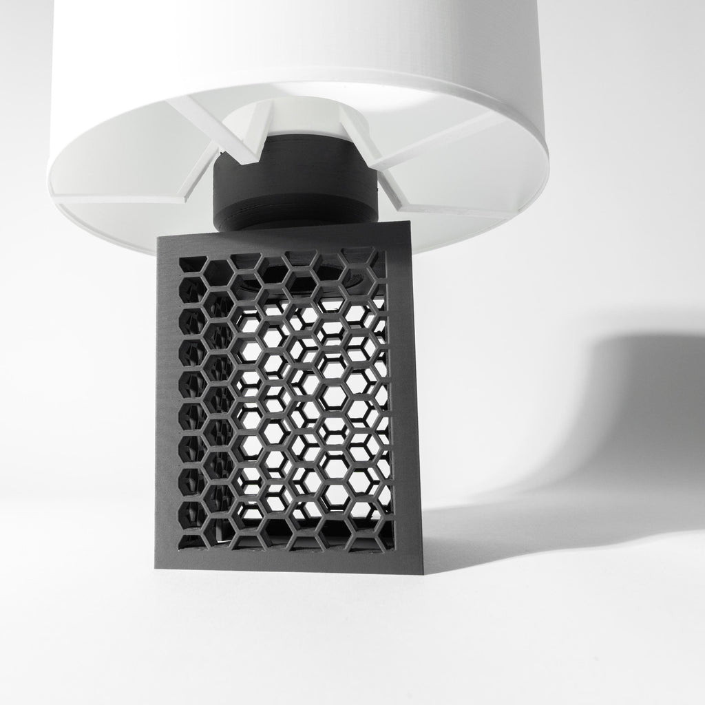 ARO Lamp – Honeycomb 3D Printed Industrial Bedside Light, Ambient Decor __etsy:7865031968