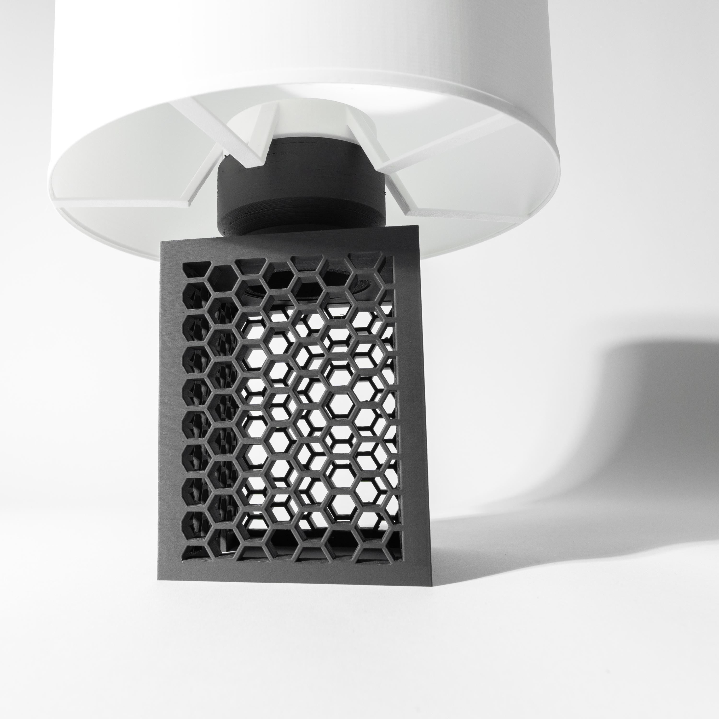 ARO Lamp – Honeycomb 3D Printed Industrial Bedside Light, Ambient Decor __etsy:7865031968