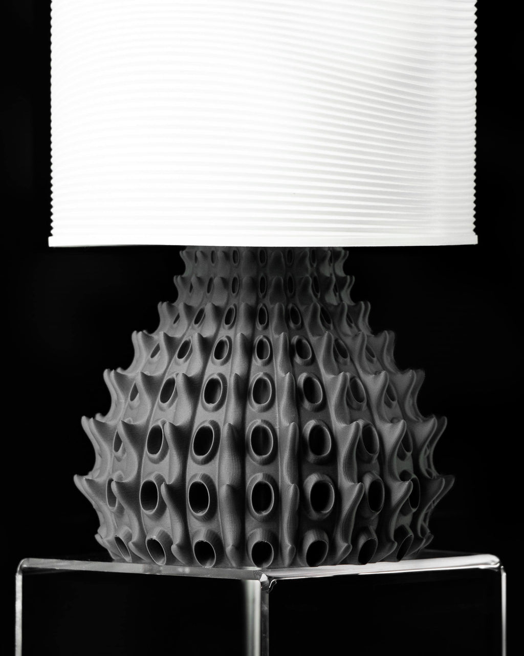 BARNACLE Lamp – Organic Sculptural 3D Printed Designer Light, Textured Home Decor Lighting (etsy image id: 7865046226)