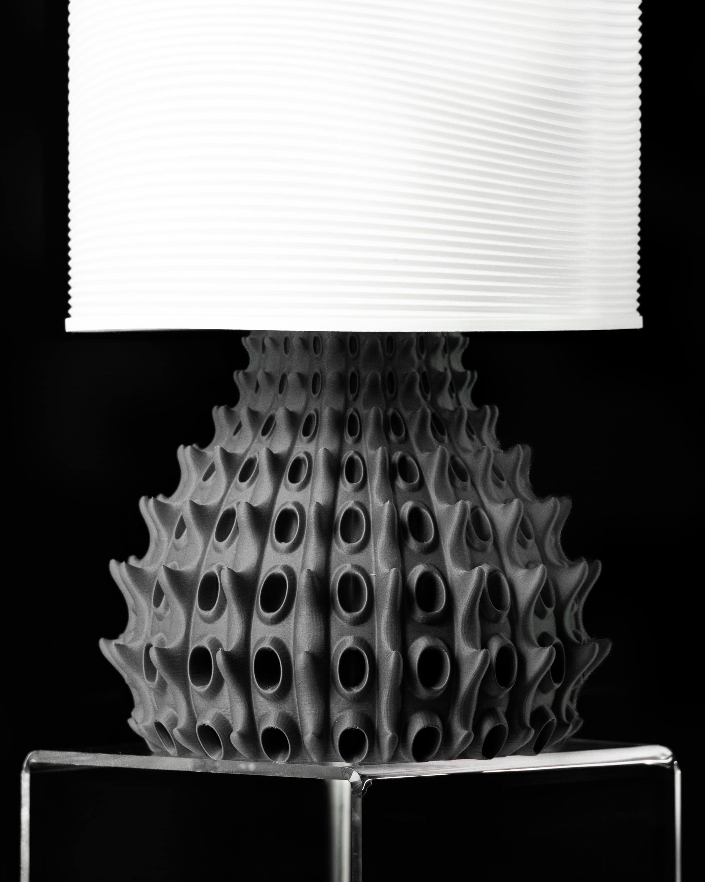 BARNACLE Lamp – Organic Sculptural 3D Printed Designer Light, Textured Home Decor Lighting (etsy image id: 7865046226)