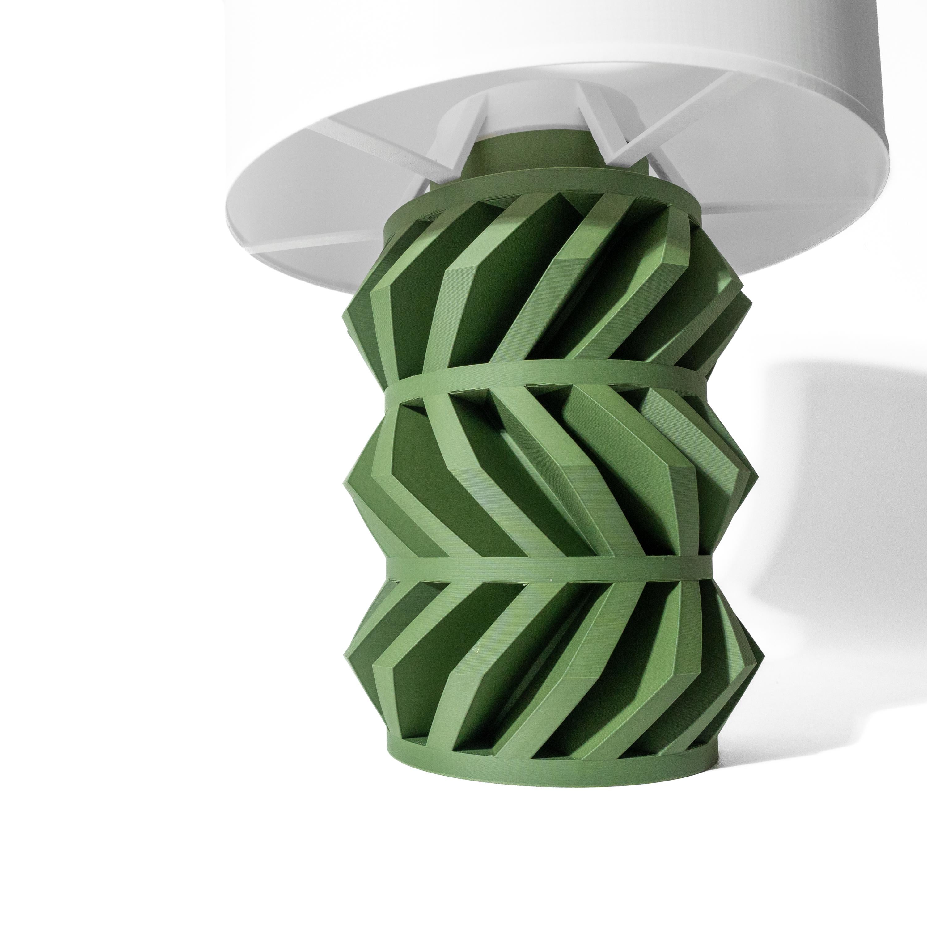 DAVOS Lamp – Modern Geometric Sculptural Table Light, 3D Printed Bedside Decor (etsy image id: 7865061872)