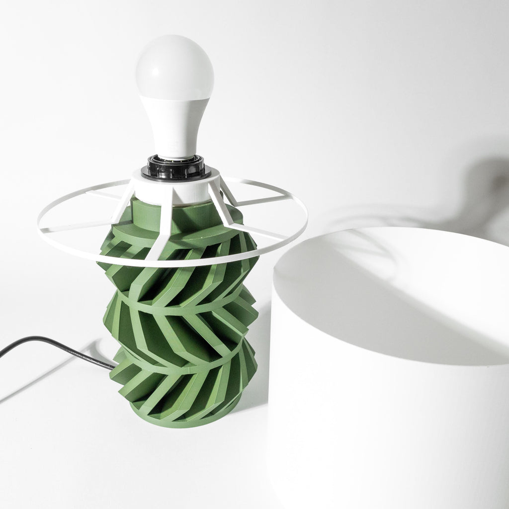 DAVOS Lamp – Modern Geometric Sculptural Table Light, 3D Printed Bedside Decor (etsy image id: 7865061888)