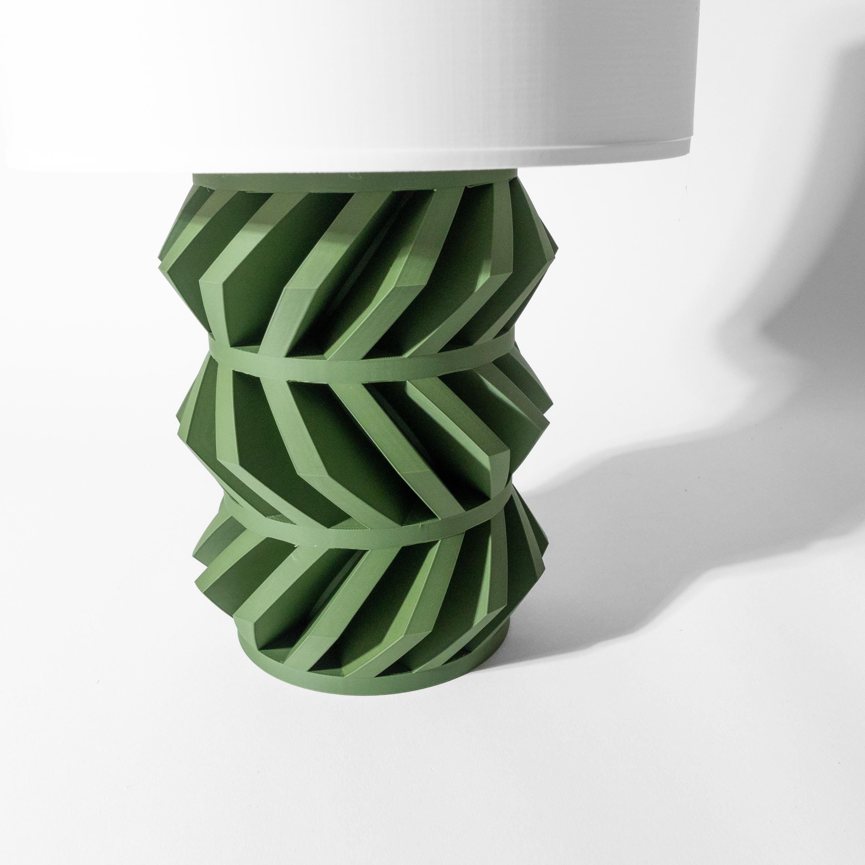 DAVOS Lamp – Modern Geometric Sculptural Table Light, 3D Printed Bedside Decor (etsy image id: 7865061892)