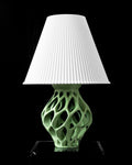 EXO Lamp – Organic Sculptural Table Lamp, Parametric 3D Printed Sage Green Bedside Decor (etsy image id: 7865072138)