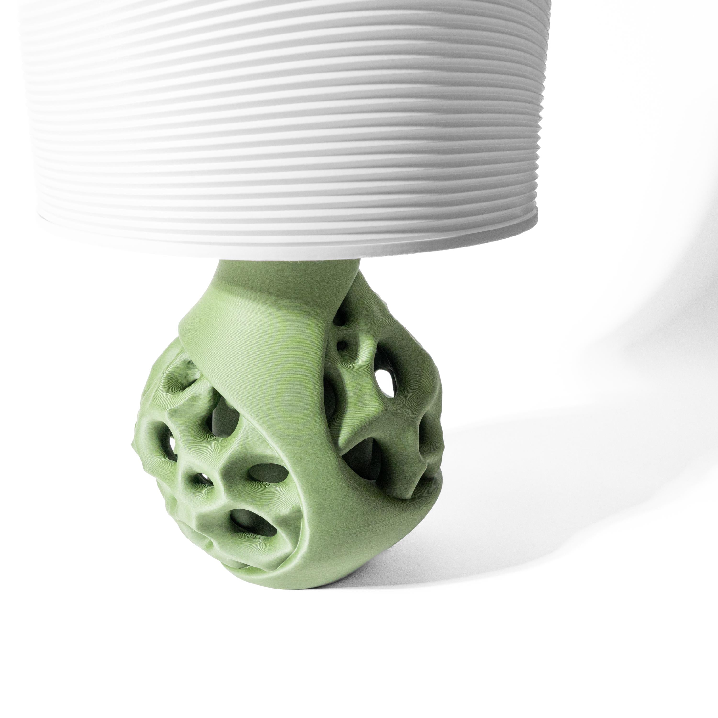 NEOR Sculptural Lamp – Biomorphic Sphere, Sage Green Organic Designer Light (etsy image id: 7865171254)