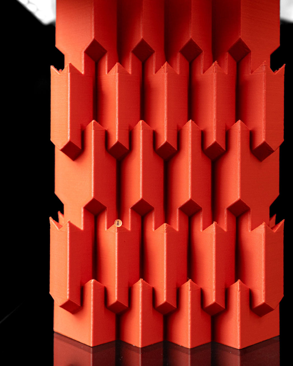 UPLINK 3D Printed Geometric Lamp – Brutalist Column Base, Textured Shade, Modern Decor (etsy image id: 7865312882)
