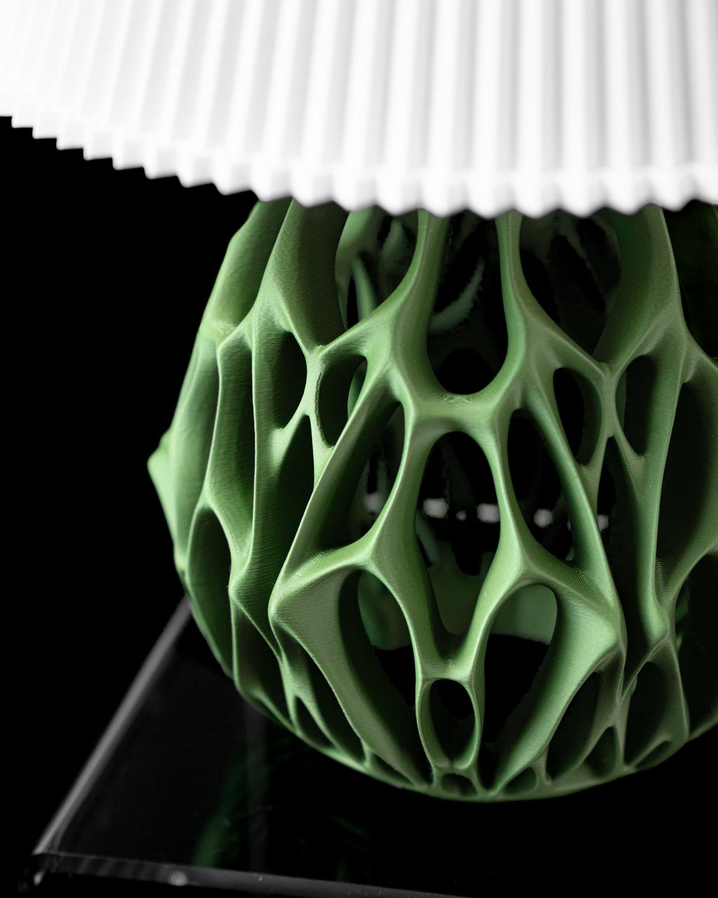 VESSEL 3D Printed Voronoi Lamp Base – Organic Cell Lattice Sculptural Light (etsy image id: 7865328288)