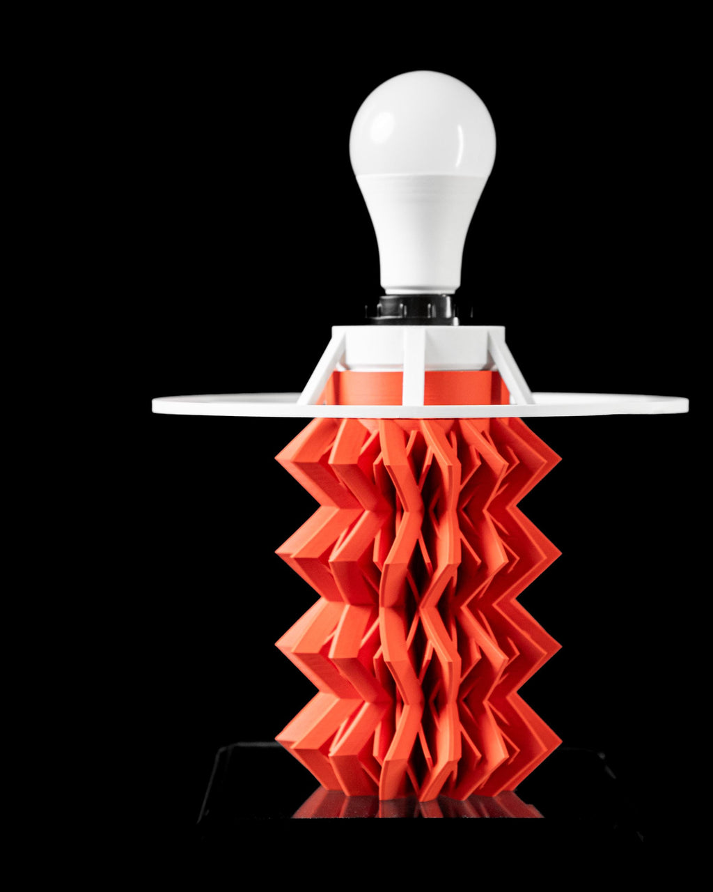 ZIG Table Lamp 3D Printed – Bold Geometric Chevron Bedside Light (etsy image id: 7865372020)