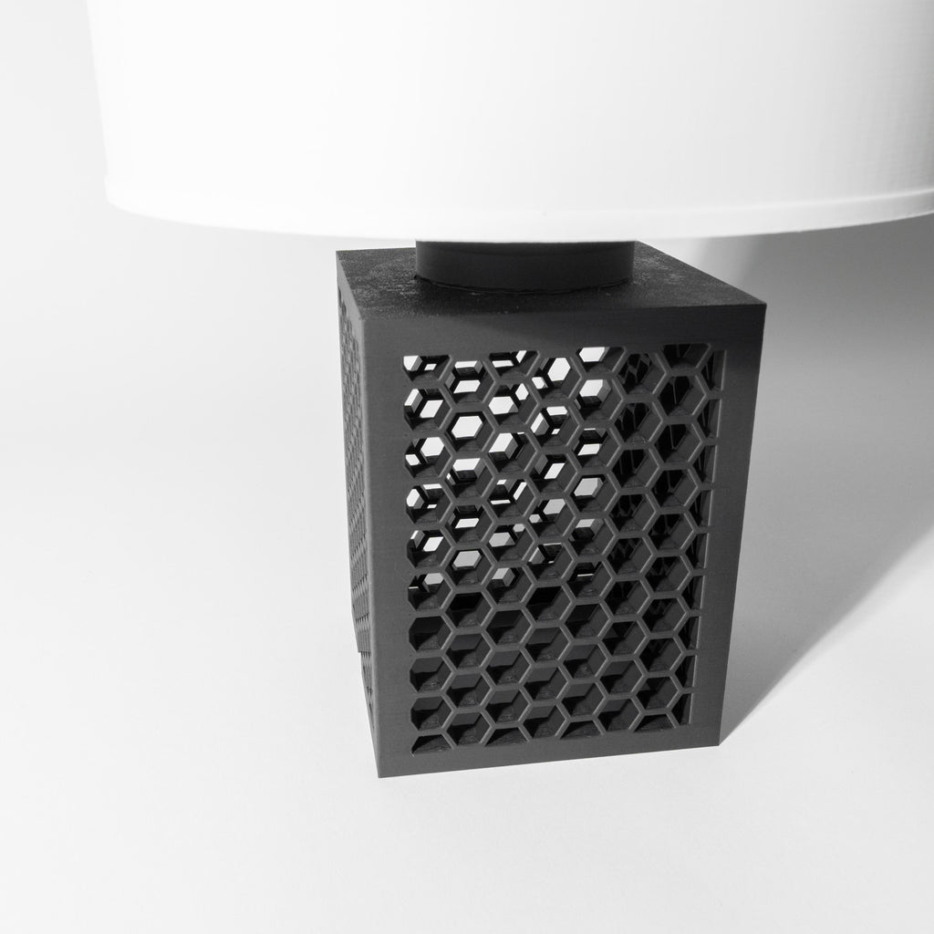 ARO Lamp – Honeycomb 3D Printed Industrial Bedside Light, Ambient Decor __etsy:7912984057