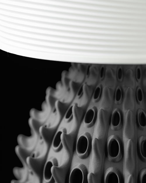 BARNACLE Lamp – Organic Sculptural 3D Printed Designer Light, Textured Home Decor Lighting (etsy image id: 7912998653)
