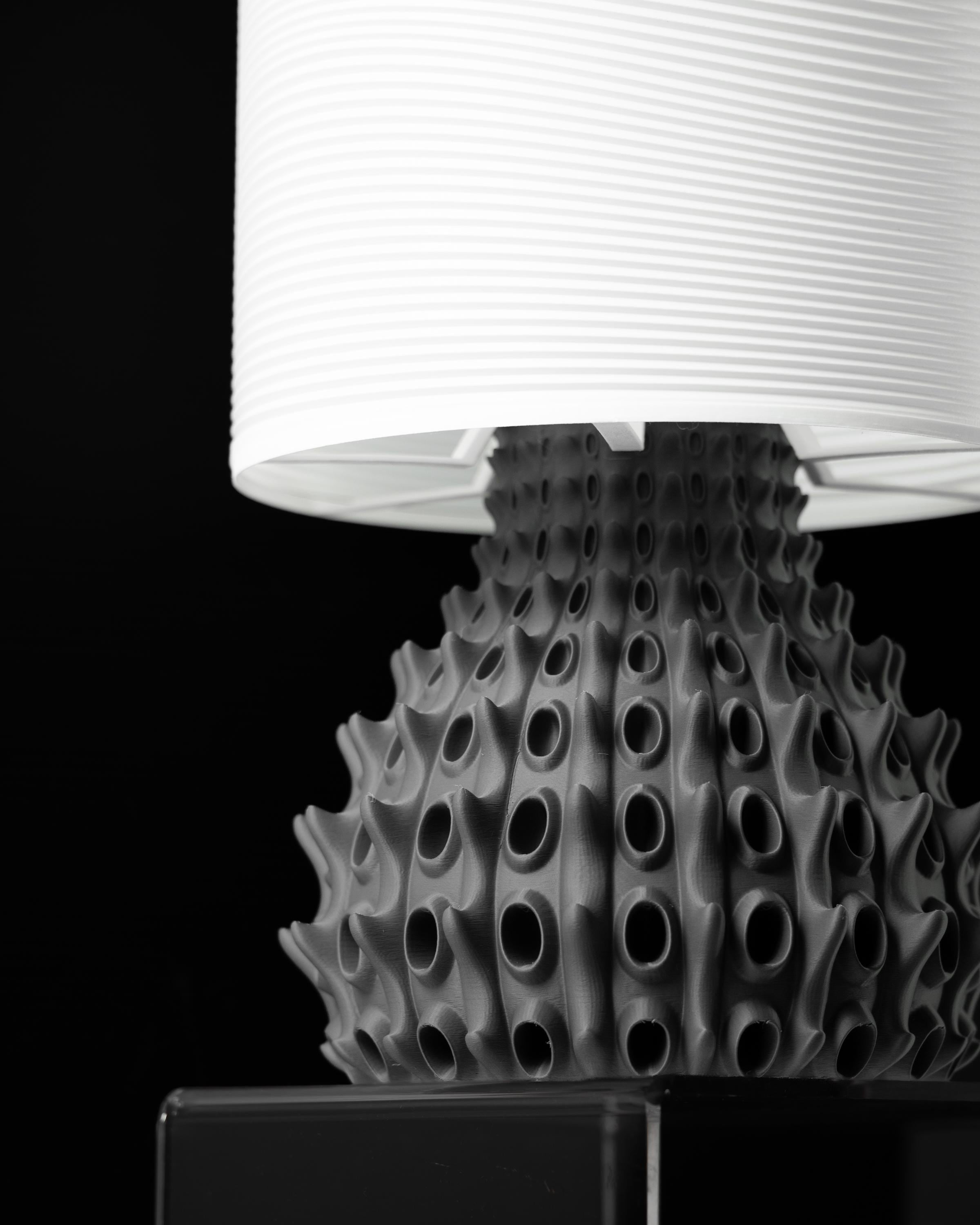BARNACLE Lamp – Organic Sculptural 3D Printed Designer Light, Textured Home Decor Lighting (etsy image id: 7912998693)