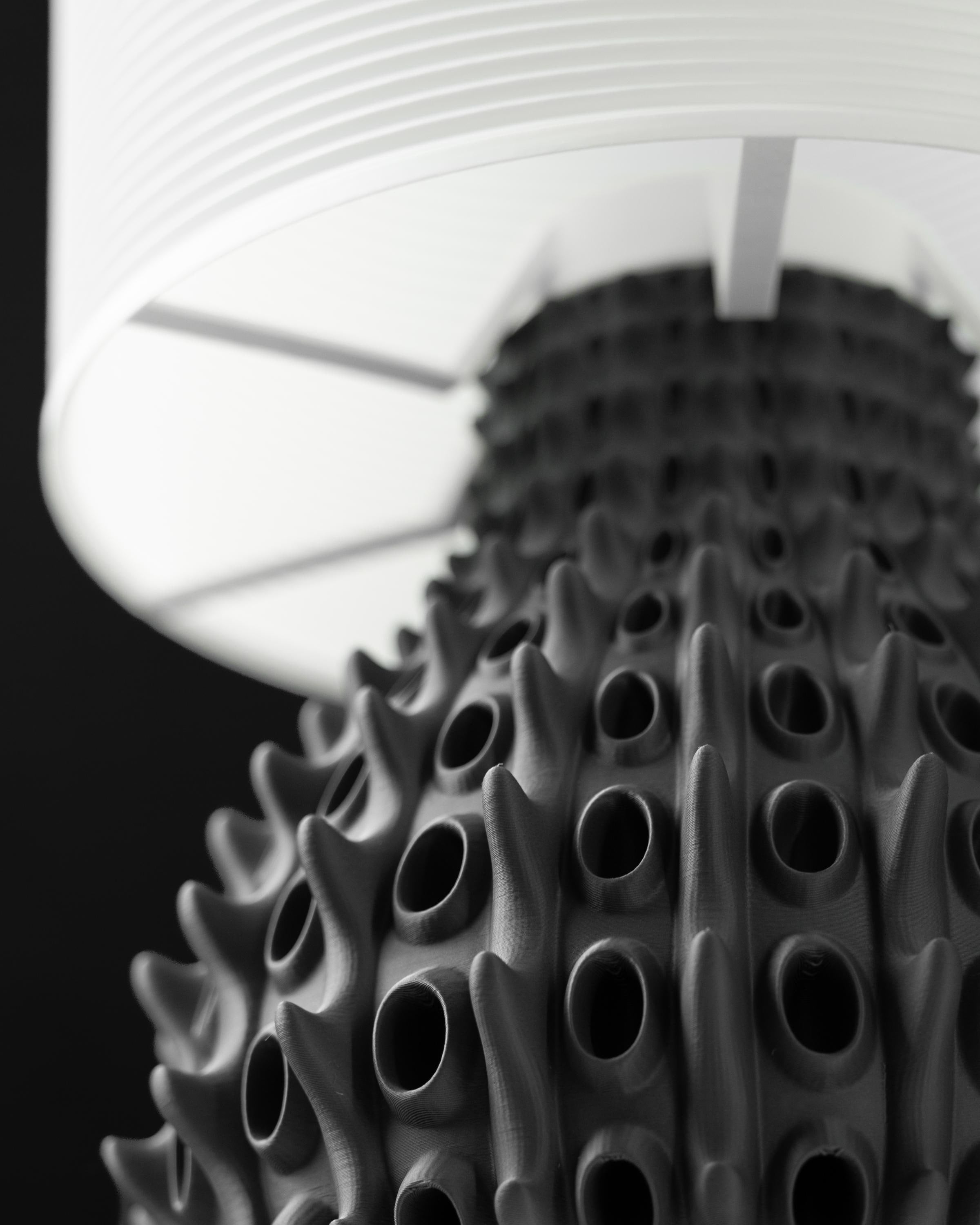 BARNACLE Lamp – Organic Sculptural 3D Printed Designer Light, Textured Home Decor Lighting (etsy image id: 7912998709)
