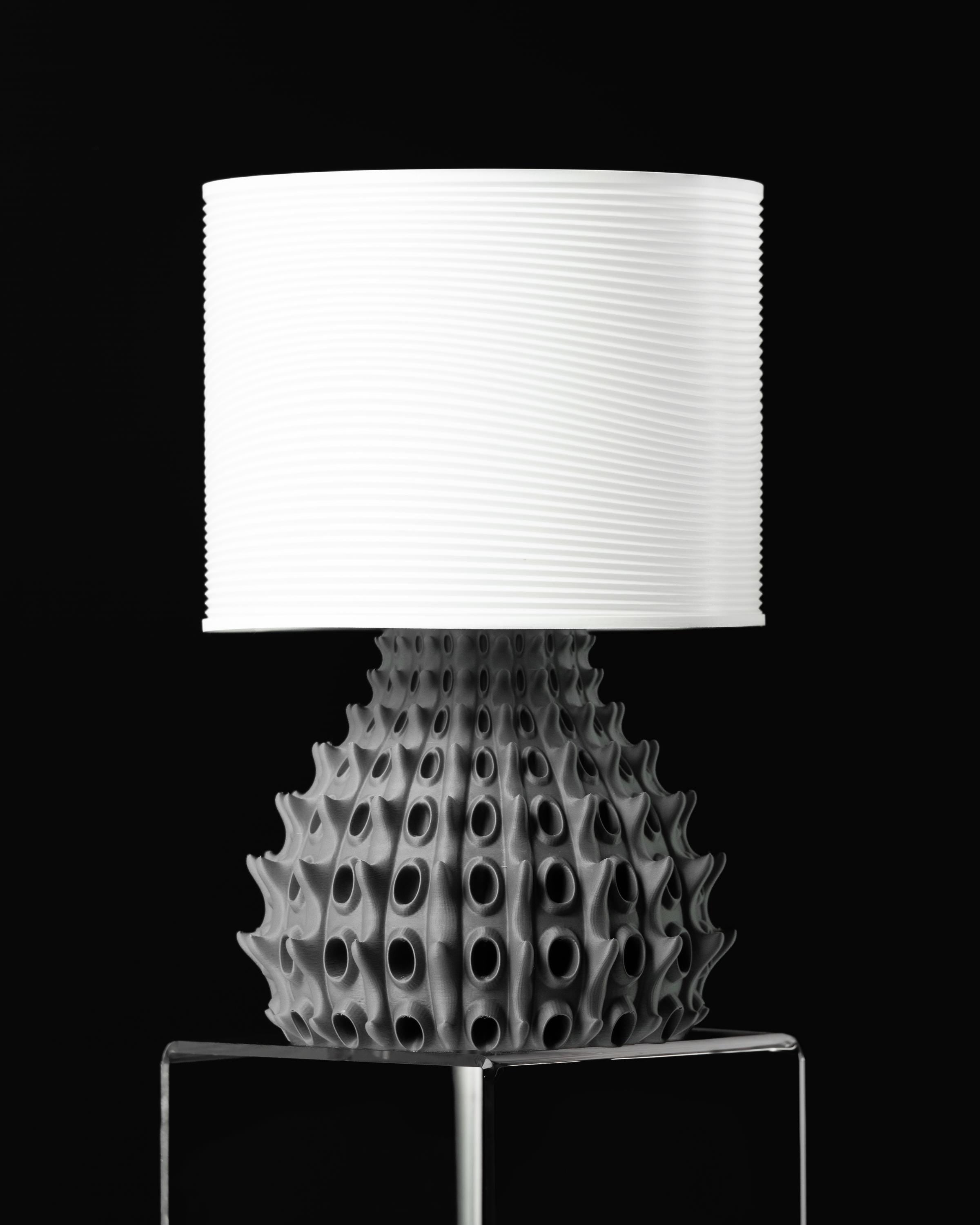 BARNACLE Lamp – Organic Sculptural 3D Printed Designer Light, Textured Home Decor Lighting (etsy image id: 7912998763)