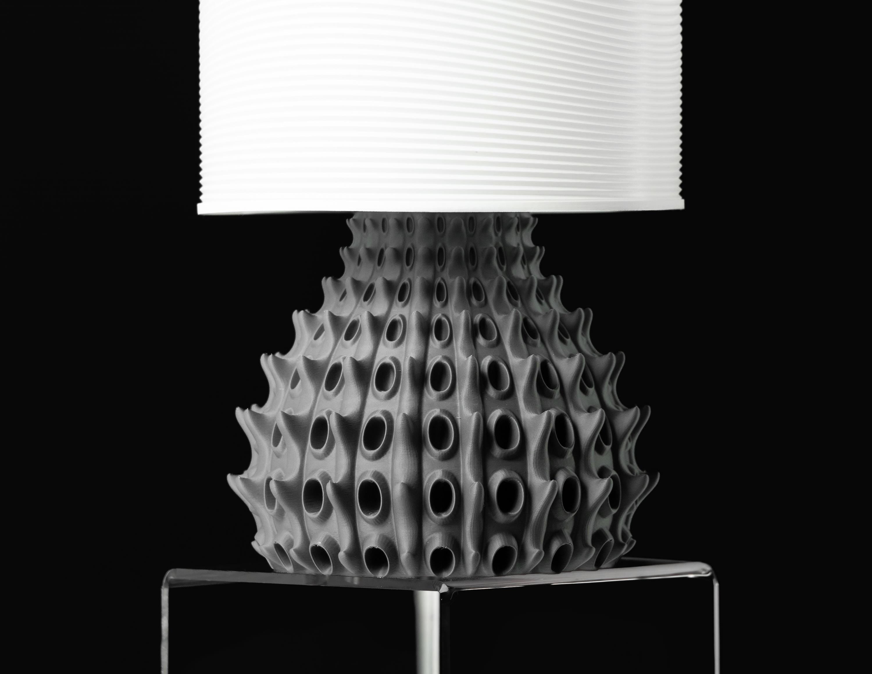 BARNACLE Lamp – Organic Sculptural 3D Printed Designer Light, Textured Home Decor Lighting (etsy image id: 7912998811)