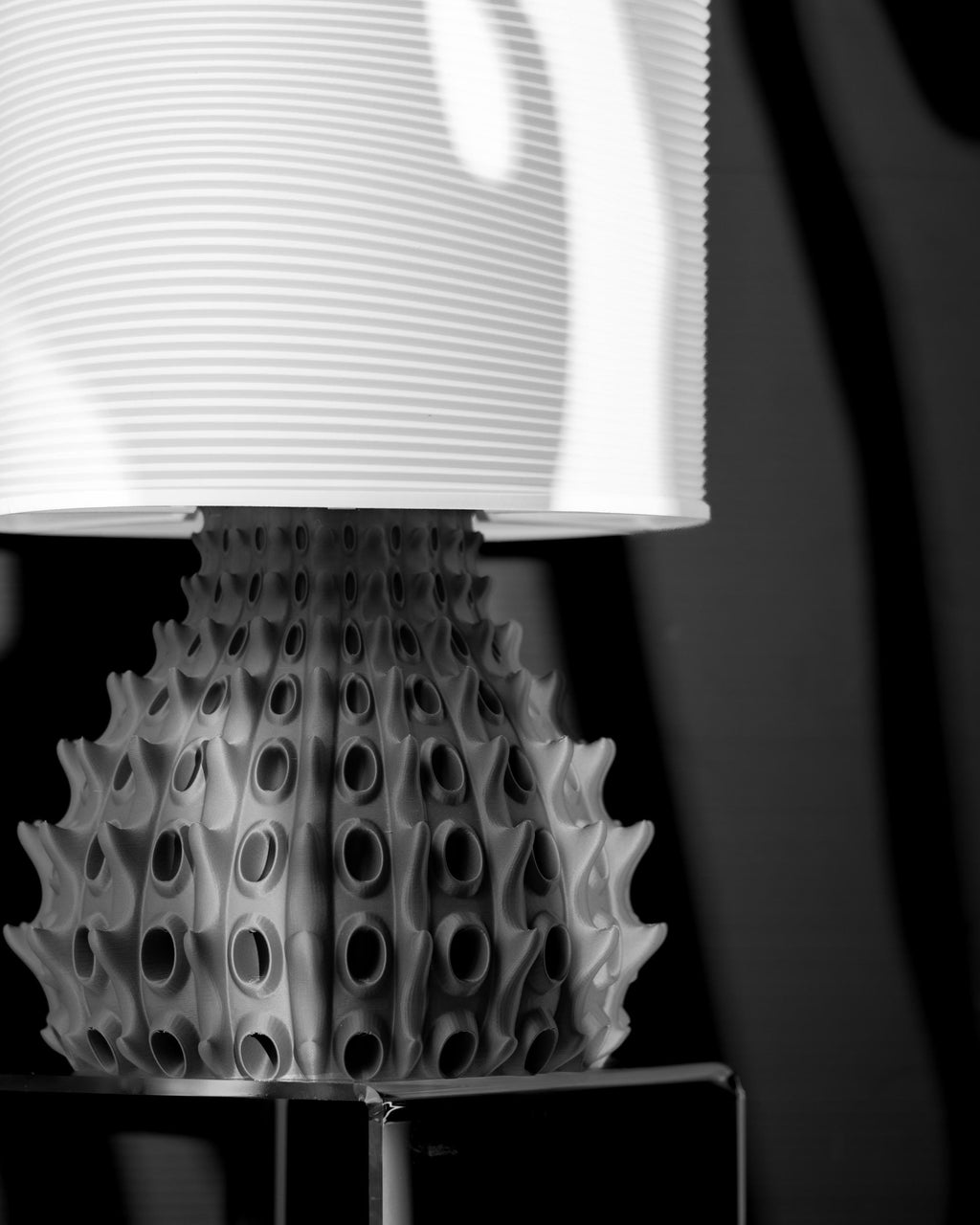 BARNACLE Lamp – Organic Sculptural 3D Printed Designer Light, Textured Home Decor Lighting (etsy image id: 7912998837)