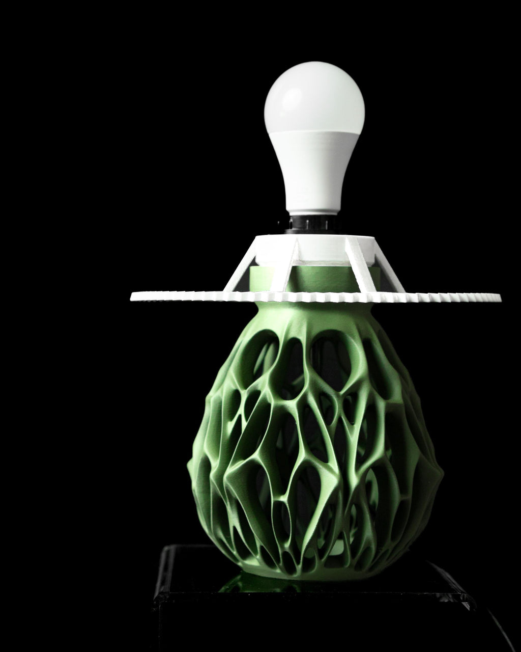 VESSEL 3D Printed Voronoi Lamp Base – Organic Cell Lattice Sculptural Light (etsy image id: 7913281111)
