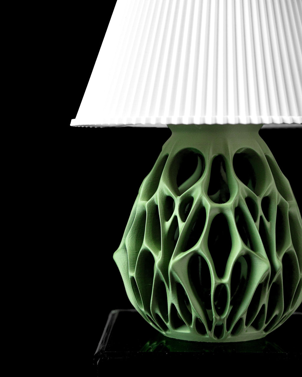 VESSEL 3D Printed Voronoi Lamp Base – Organic Cell Lattice Sculptural Light (etsy image id: 7913281125)