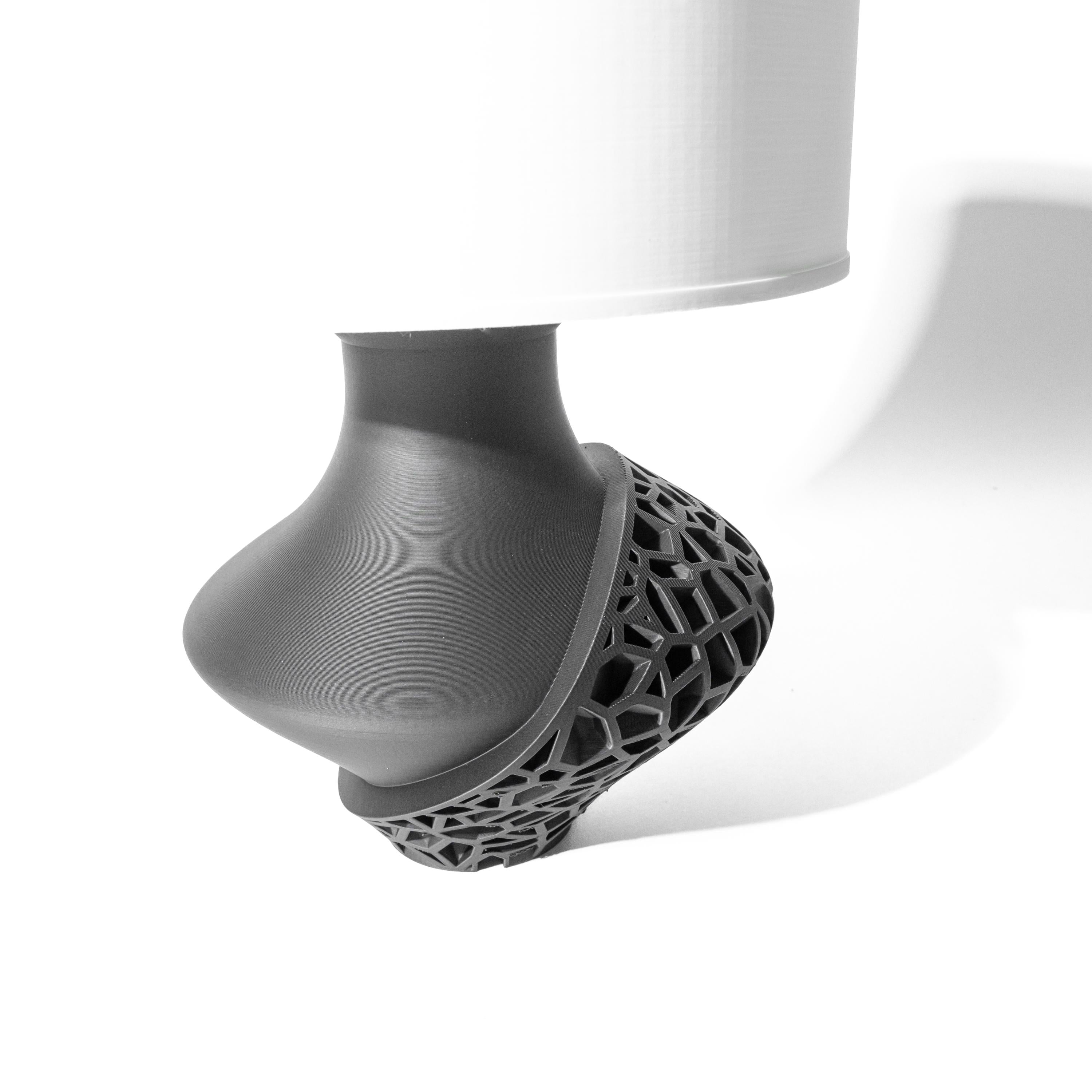 VORI 3D Printed Sculptural Lamp – Dual-Texture Voronoi Lattice Vase Base (etsy image id: 7913308869)