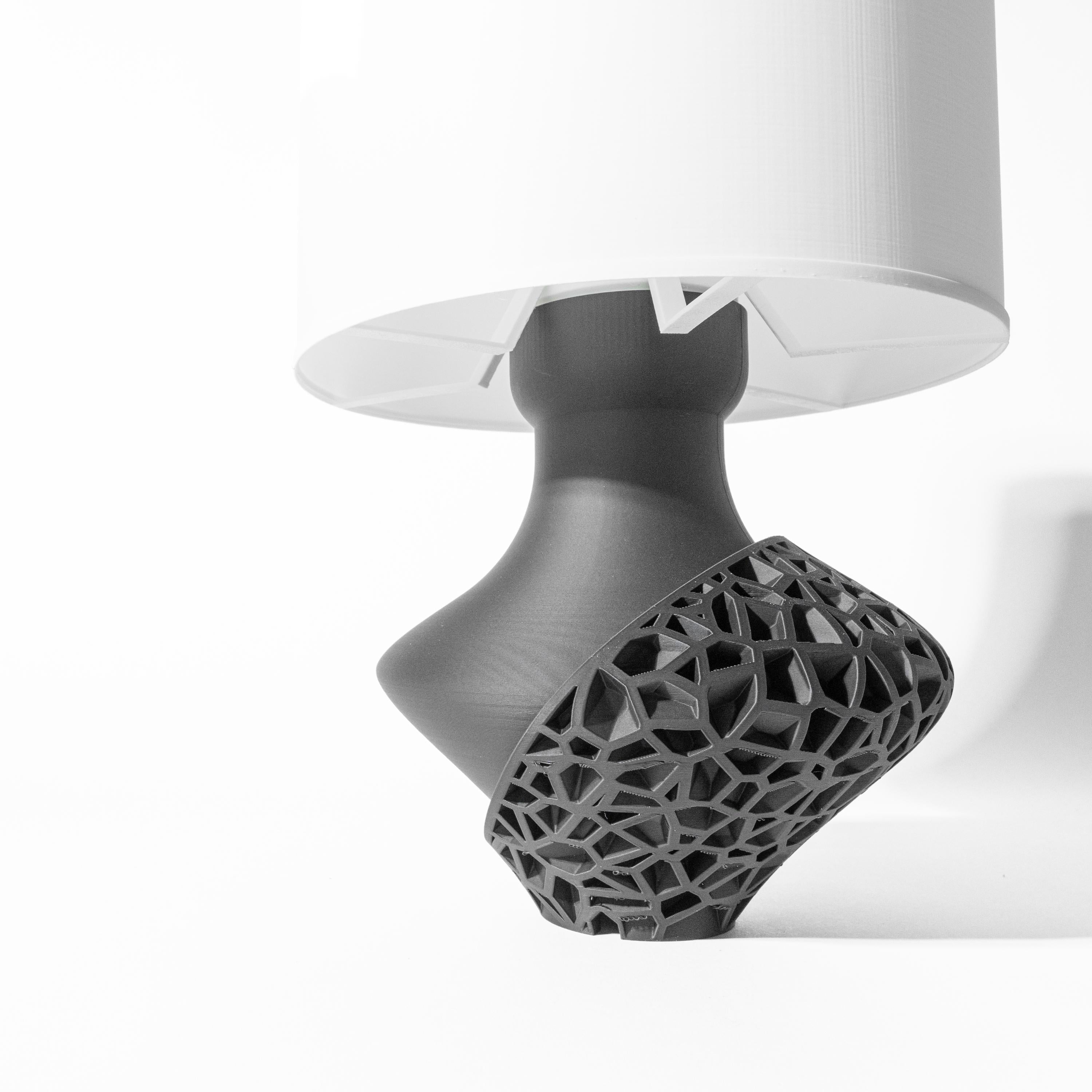VORI 3D Printed Sculptural Lamp – Dual-Texture Voronoi Lattice Vase Base (etsy image id: 7913308893)