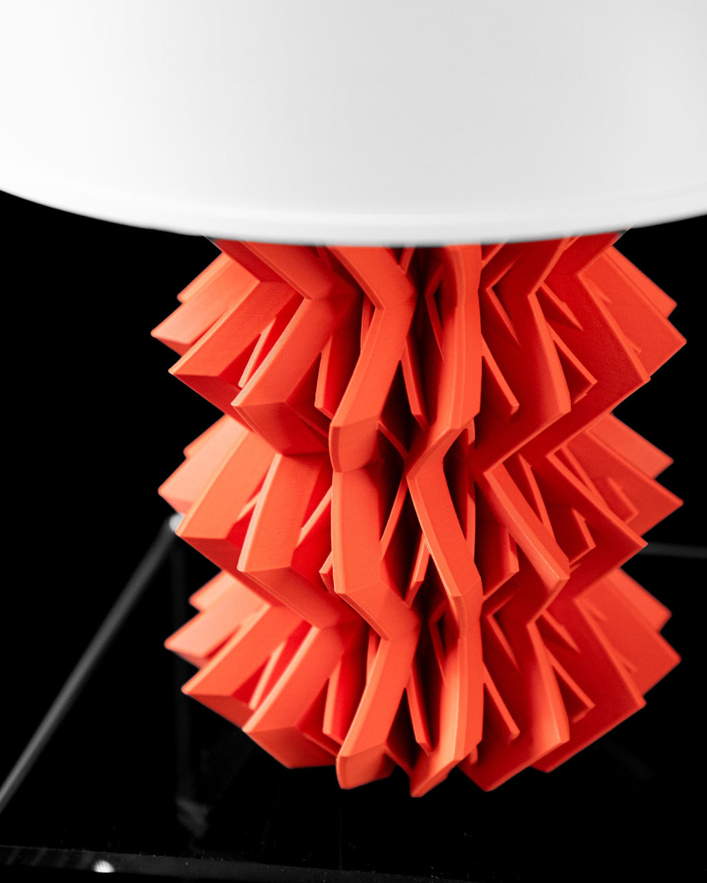 ZIG Table Lamp 3D Printed – Bold Geometric Chevron Bedside Light (etsy image id: 7913325047)